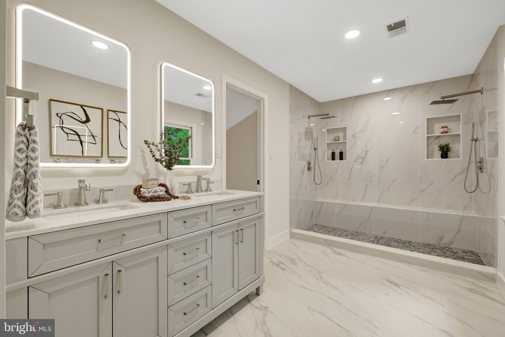 1132 Springvale Road Great Falls, VA 22066 - Photo 47 of 81 Sleek modern bathroom oasis.