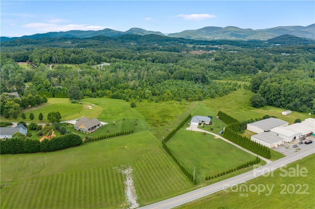 1181 Ridge Road Hendersonville, NC 28792 - Photo 7 of 9 a view of a lush green hillside and houses