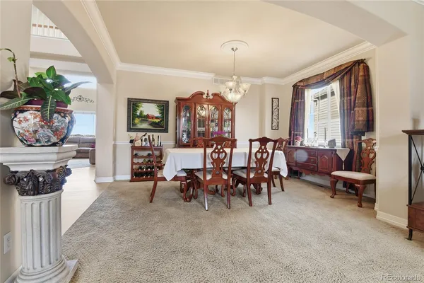 a view of a livingroom with furniture and window