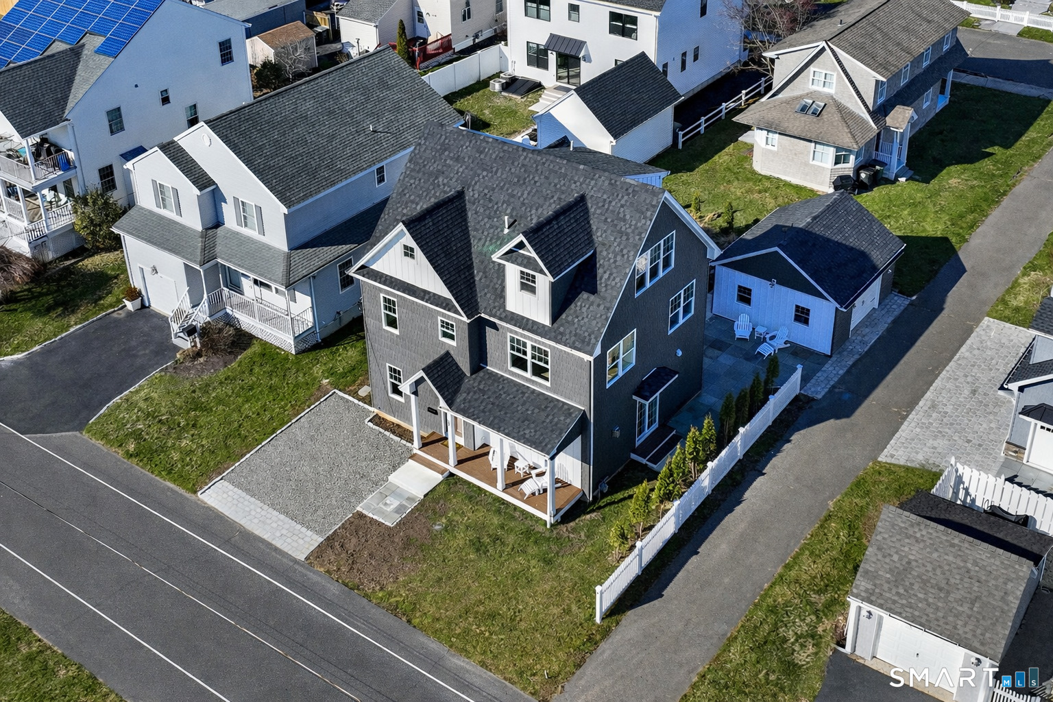 12 Usher Street Milford, CT 06460 - Photo 10 of 46 an aerial view of a house with a garden