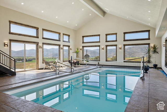 6117 North Rocky Ridge Road Peoa, UT 84061 - Photo 14 of 83 View of pool with a mountain view