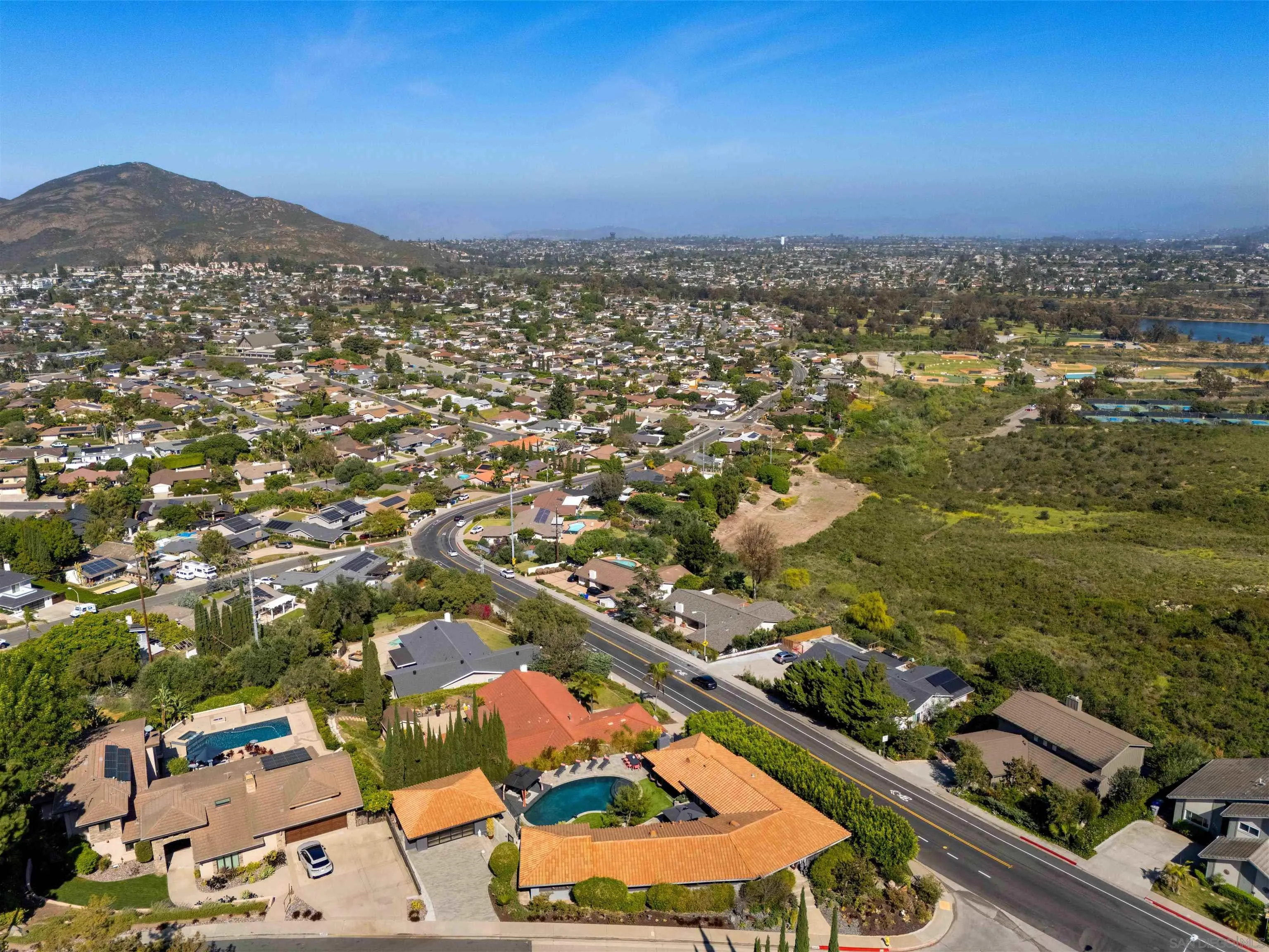 6315 Ridge Manor Avenue San Diego, CA 92120 - Photo 39 of 45 an aerial view of residential houses with outdoor space