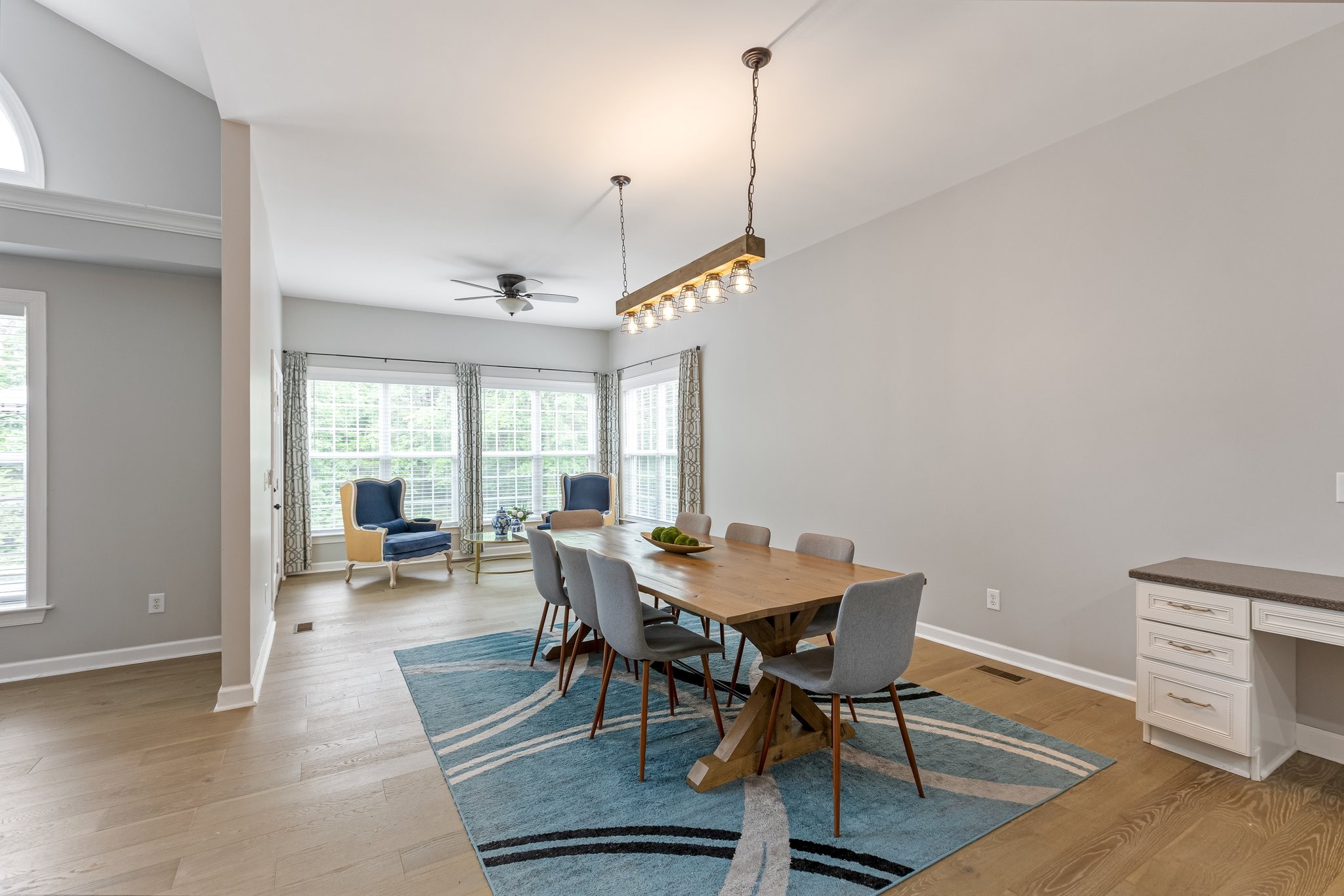 5048 Abington Ridge Lane Franklin, TN 37067 - Photo 25 of 64 a view of a dining room with furniture window and wooden floor
