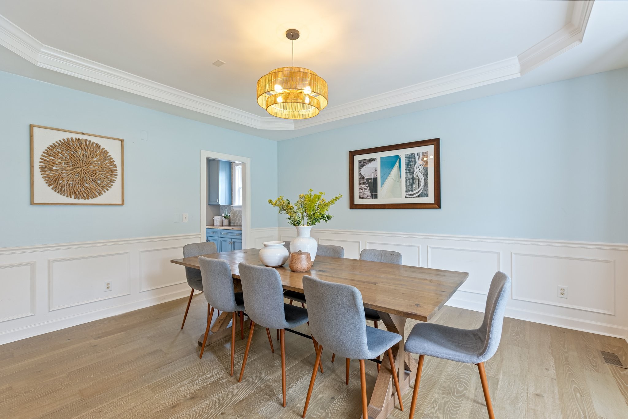5048 Abington Ridge Lane Franklin, TN 37067 - Photo 7 of 64 a view of a dining room with furniture and wooden floor