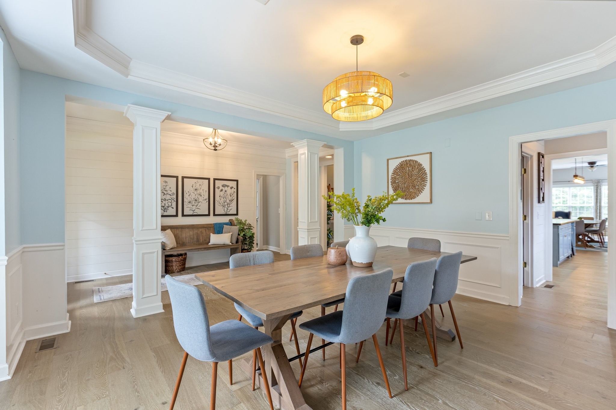 5048 Abington Ridge Lane Franklin, TN 37067 - Photo 9 of 64 a view of a dining room with furniture and wooden floor
