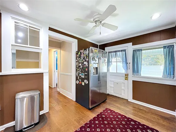 a view of storage and utility room