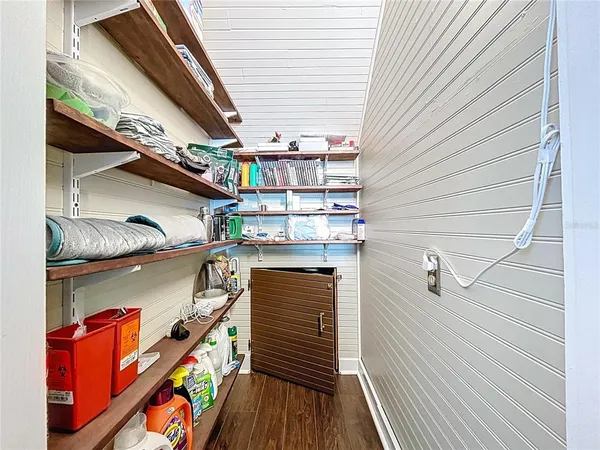 a kitchen with a stove and a microwave