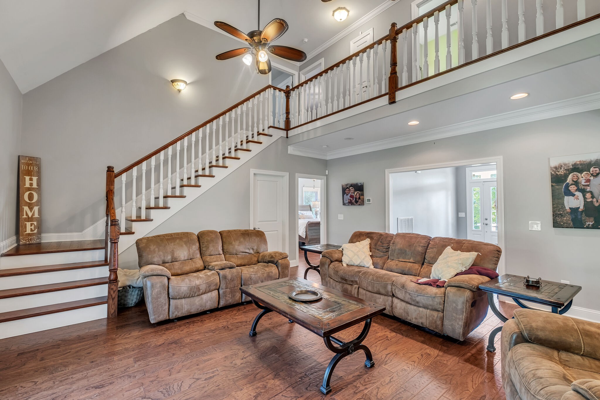 244 Double Eagle Drive Summertown, TN 38483 - Photo 10 of 55 a living room with furniture and a ceiling fan