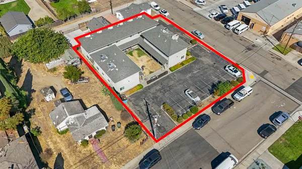 an aerial view of a city with lots of residential buildings
