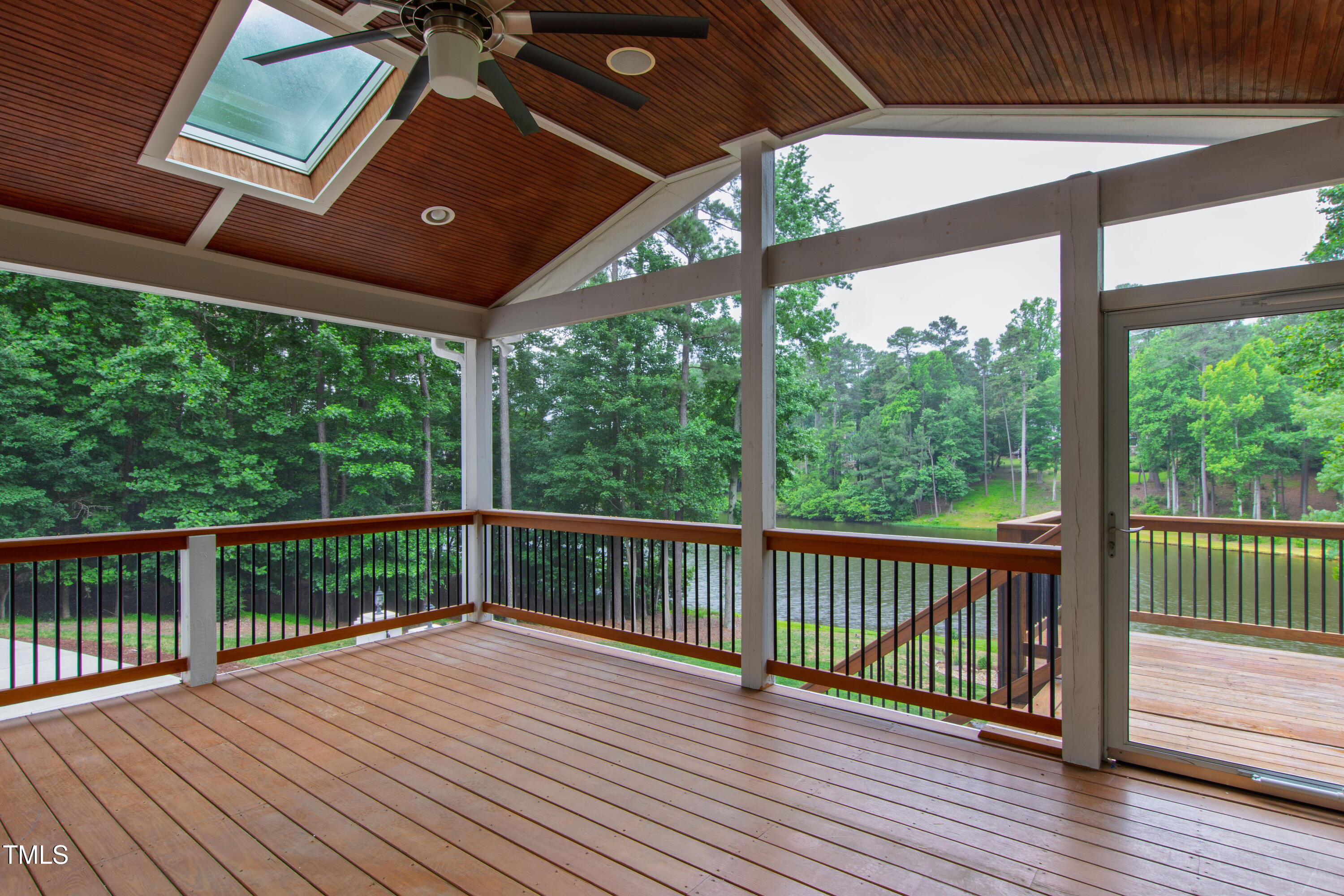 636 Pendleton Lake Road Raleigh, NC 27614 - Photo 69 of 88 a view of a balcony with wooden floor