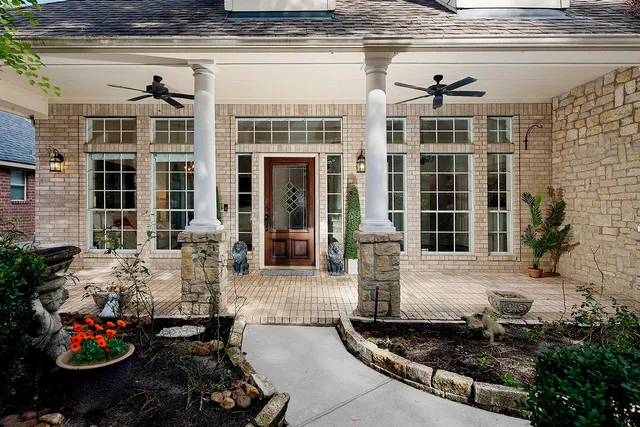 a front view of a house