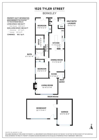 $1,195,000 | 1525 Tyler Street, Berkeley, CA 94703
