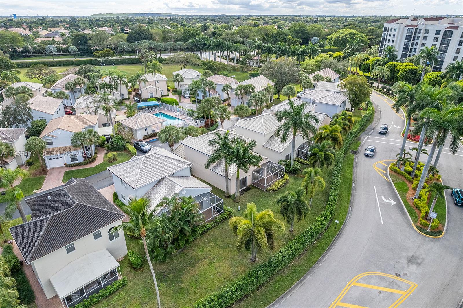 7387 Panache Way Boca Raton, FL 33433 - Photo 45 of 53 an aerial view of residential house with outdoor space and lake view