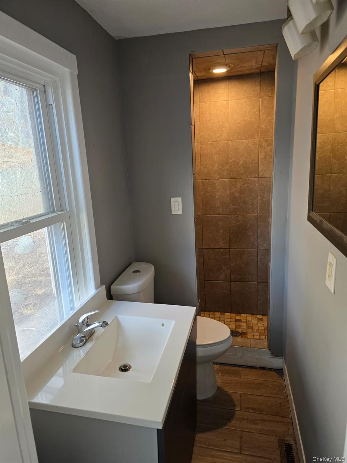 31 Cold Spring Road Monticello, NY 12701 - Photo 5 of 11 a bathroom with a sink and a mirror