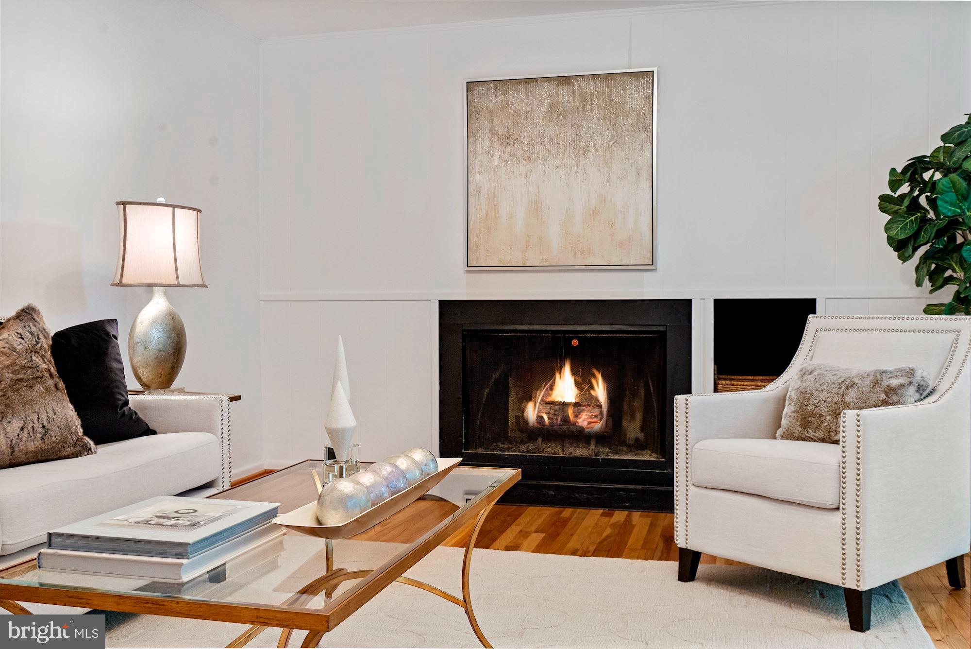 6917 Persimmon Tree Road Bethesda, MD 20817 - Photo 7 of 41 Charming Living Room Fireplace