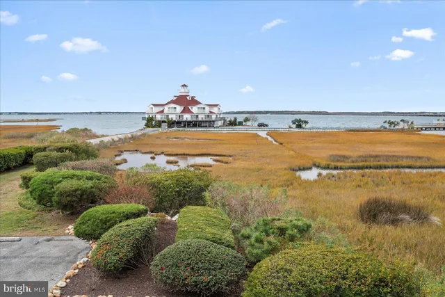 a view of an ocean and a mountain