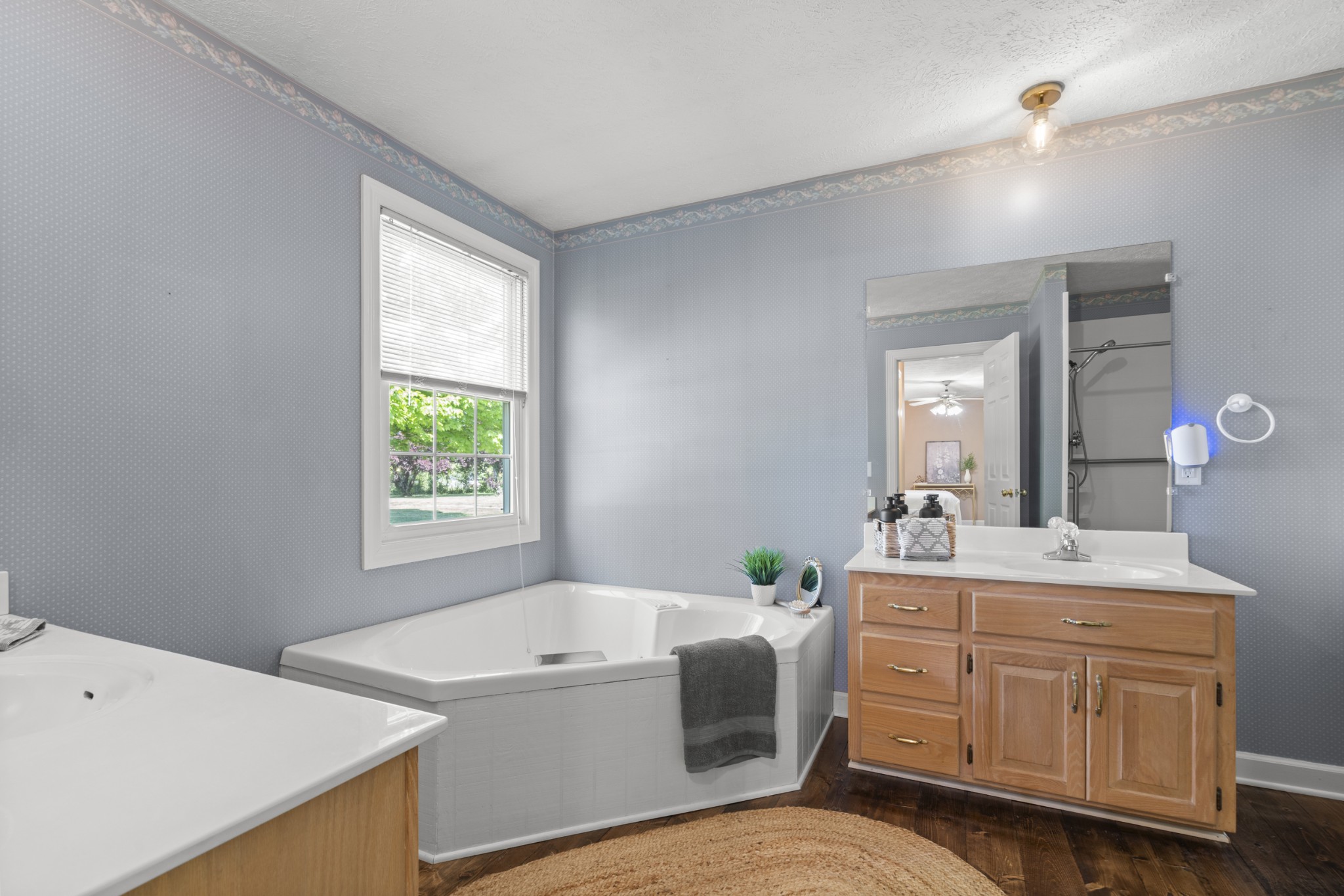 1010 State Highway 48 Dickson, TN 37055 - Photo 26 of 59 a bathroom with a tub sink and mirror