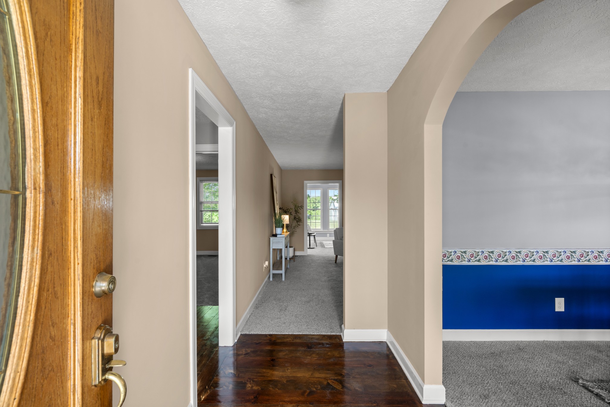 1010 State Highway 48 Dickson, TN 37055 - Photo 8 of 59 a view of a hallway with wooden floor and a living room