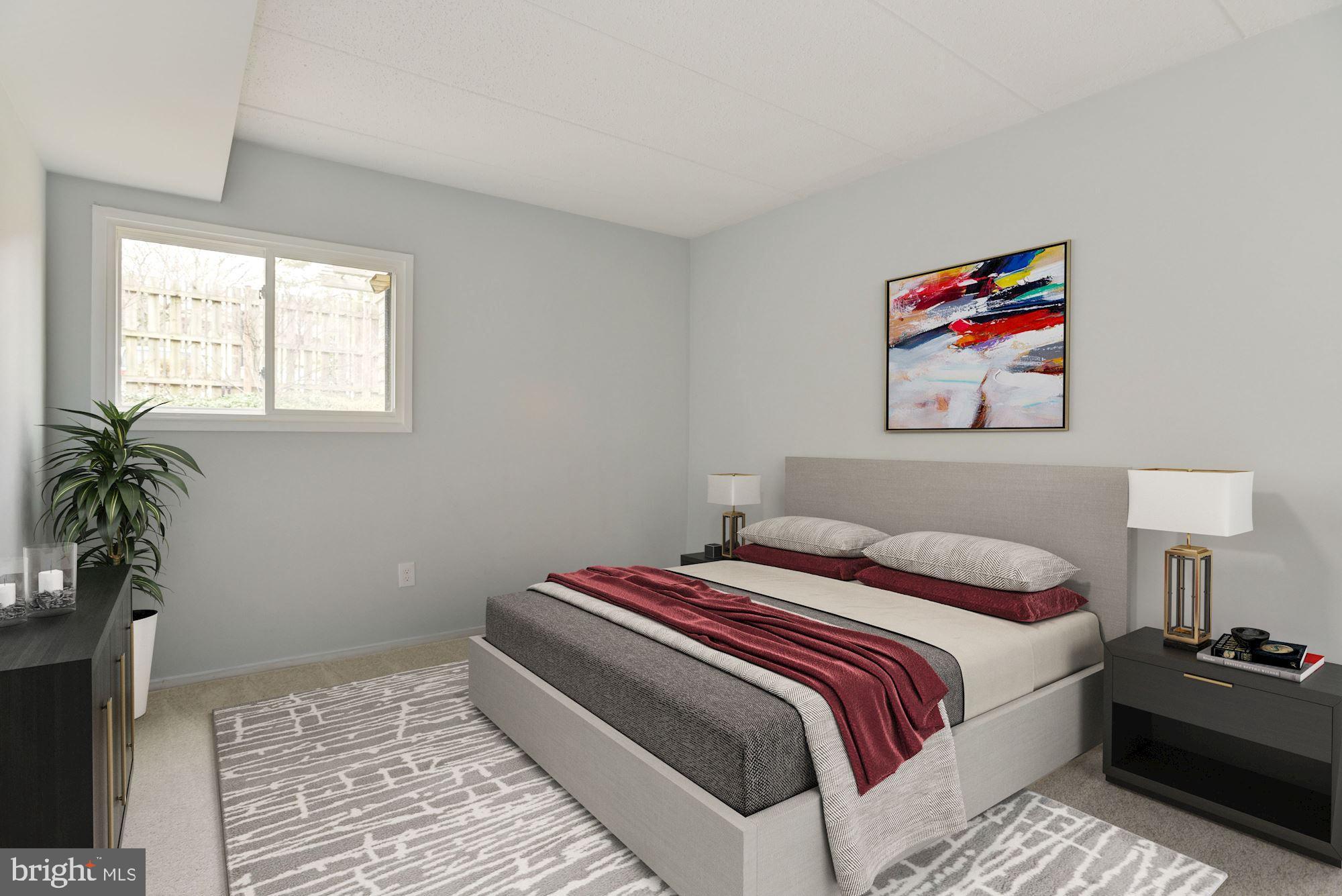 5687 Harpers Farm Road, Unit B Columbia, MD 21044 - Photo 18 of 25 Virtually Staged Bedroom