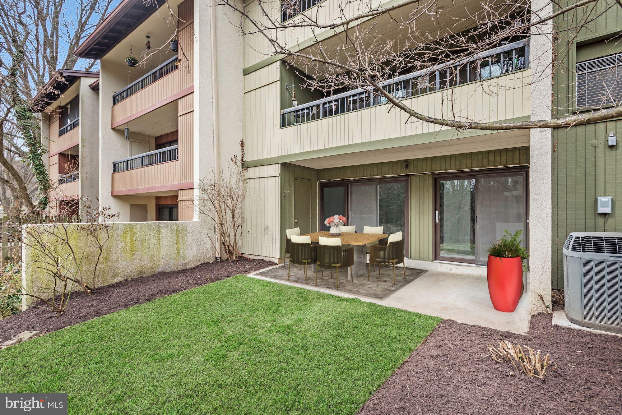 5687 Harpers Farm Road, Unit B Columbia, MD 21044 - Photo 21 of 25 Virtually Staged Patio
