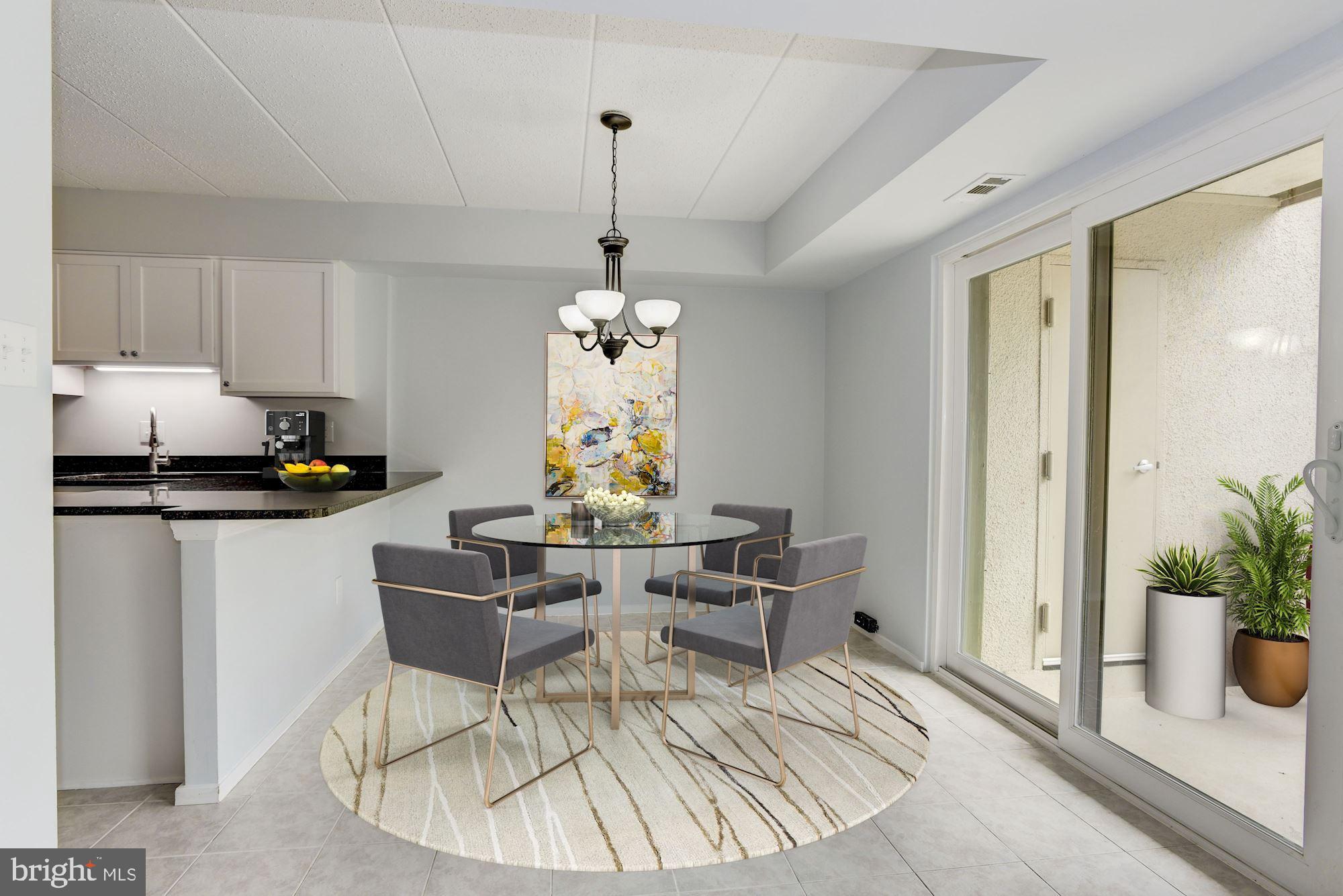 5687 Harpers Farm Road, Unit B Columbia, MD 21044 - Photo 7 of 25 Virtually Staged Dining Room