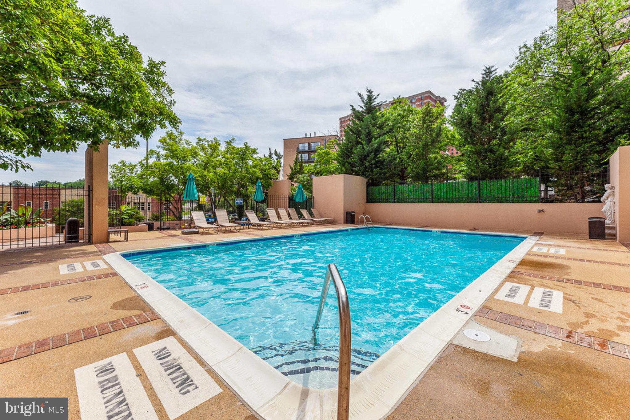 1301 North Courthouse Road, Unit 611 Arlington, VA 22201 - Photo 26 of 32 a view of a backyard