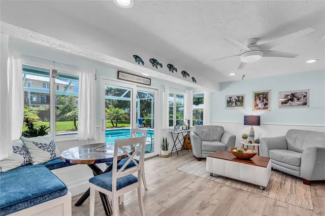 a bedroom with a bed and a dresser in it