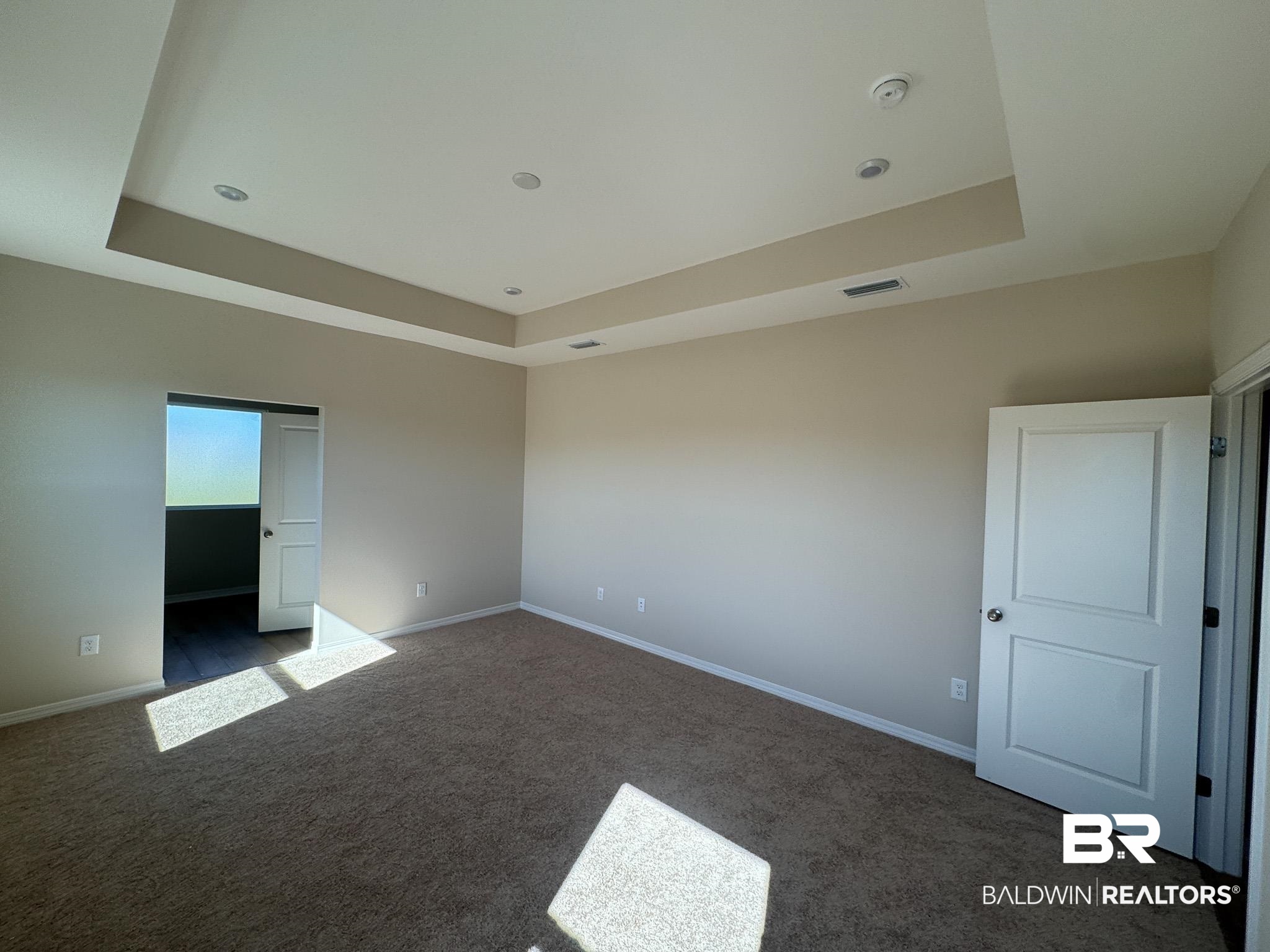 24026 Shadowridge Drive Daphne, AL 36526 - Photo 7 of 11 Unfurnished room featuring dark carpet and a raised ceiling