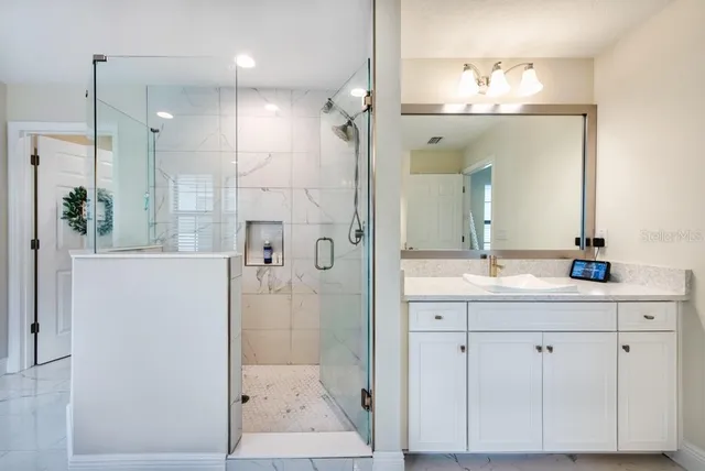 a view of a storage and utility room