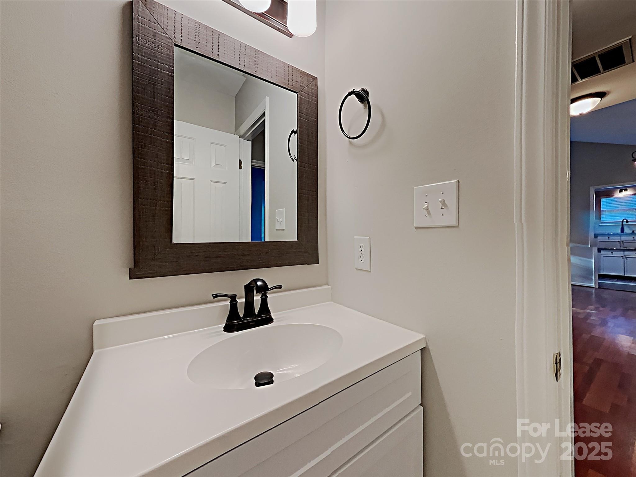 10715 Spruce Mountain Road Charlotte, NC 28214 - Photo 24 of 26 a bathroom with a sink and a mirror