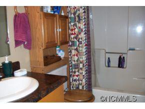 477 Rocky Top Road Maggie Valley, NC 28751 - Photo 14 of 20 a bathroom with a sink toilet and shower