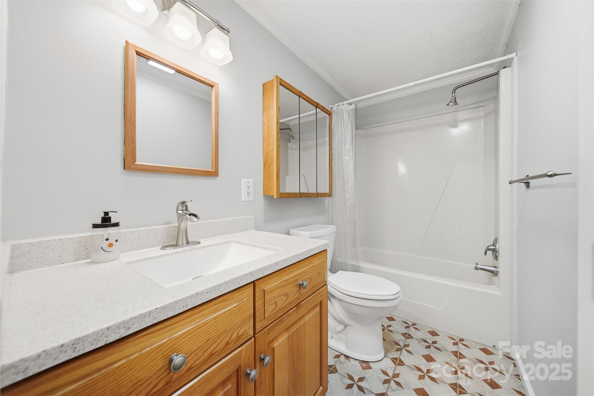 4915 Quartz Ridge Road Maiden, NC 28650 - Photo 21 of 38 a bathroom with a sink a toilet and shower