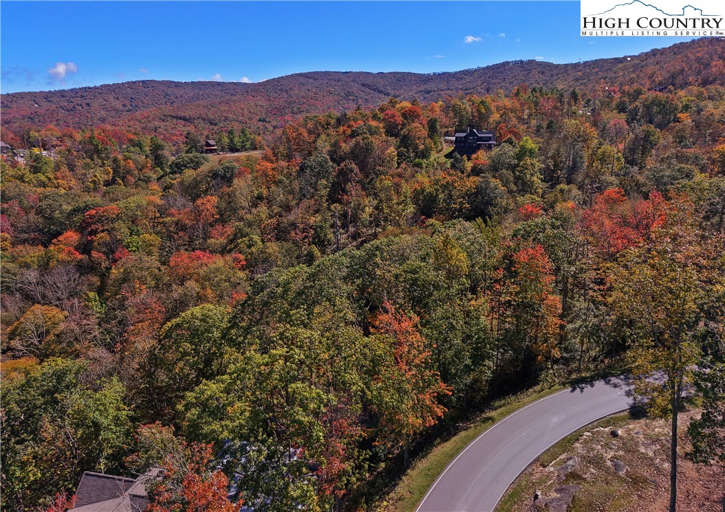 a view of a lush green hillside and a building