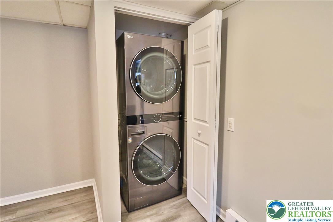 28 West Raspberry Street, Unit 2 Bethlehem, PA 18018 - Photo 7 of 13 a view of a hallway with washer and dryer