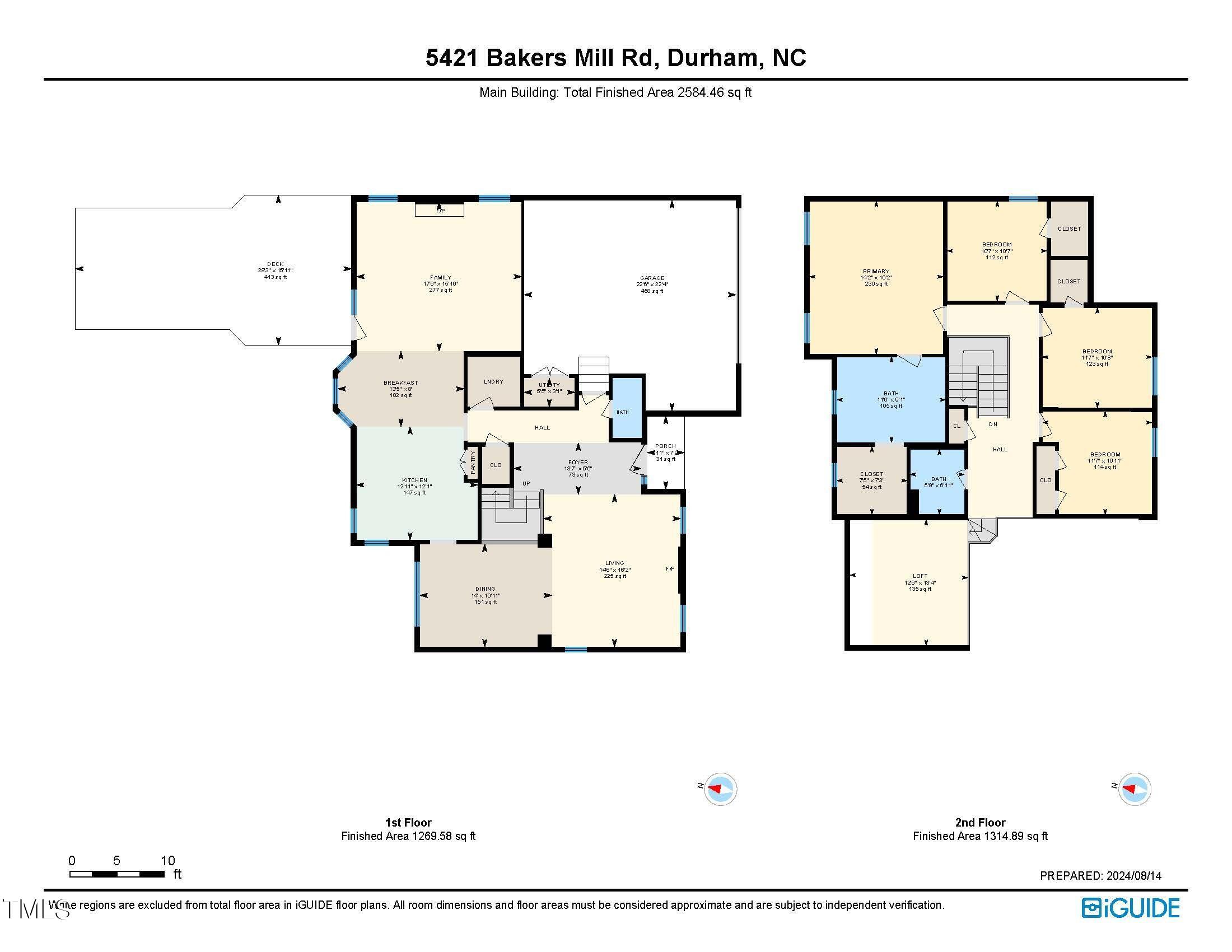 5421 Bakers Mill Road Durham, NC 27707 - Photo 38 of 38 Full Floor Plan 5421 Bakers Mill