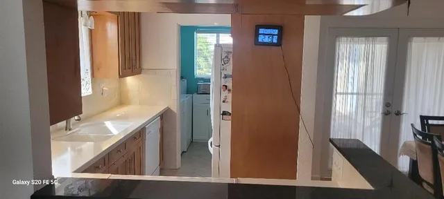 a view of walk in closet with window