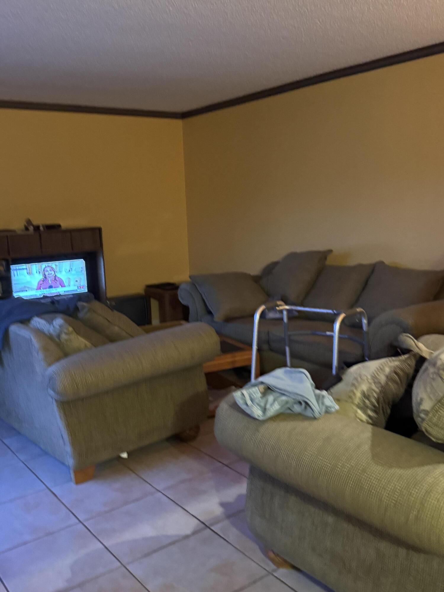 4101 Waterview Circle, Unit 41A Palm Springs, FL 33461 - Photo 21 of 26 a living room with furniture and a bed