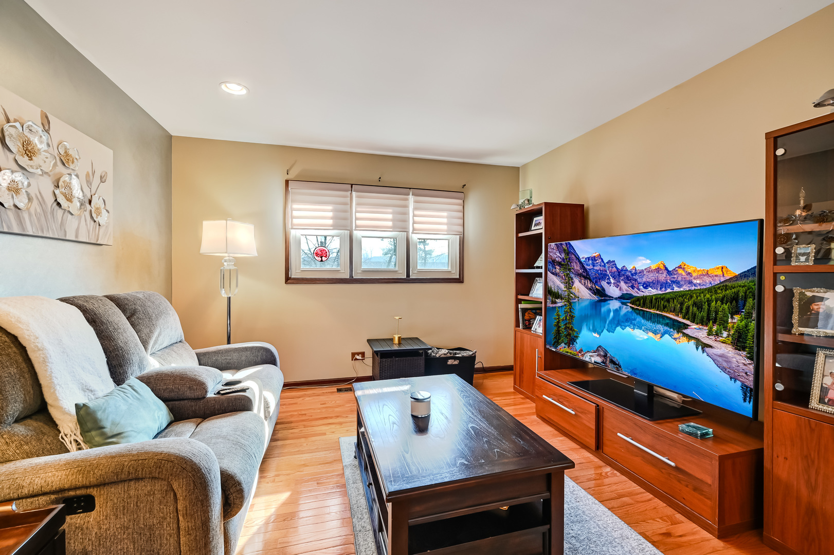 1435 Tomlin Drive Burr Ridge, IL 60527 - Photo 19 of 41 a living room with furniture and a flat screen tv