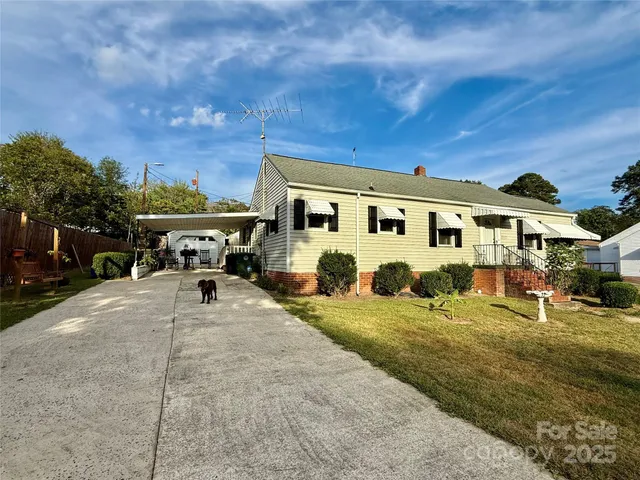 a view of a house with patio