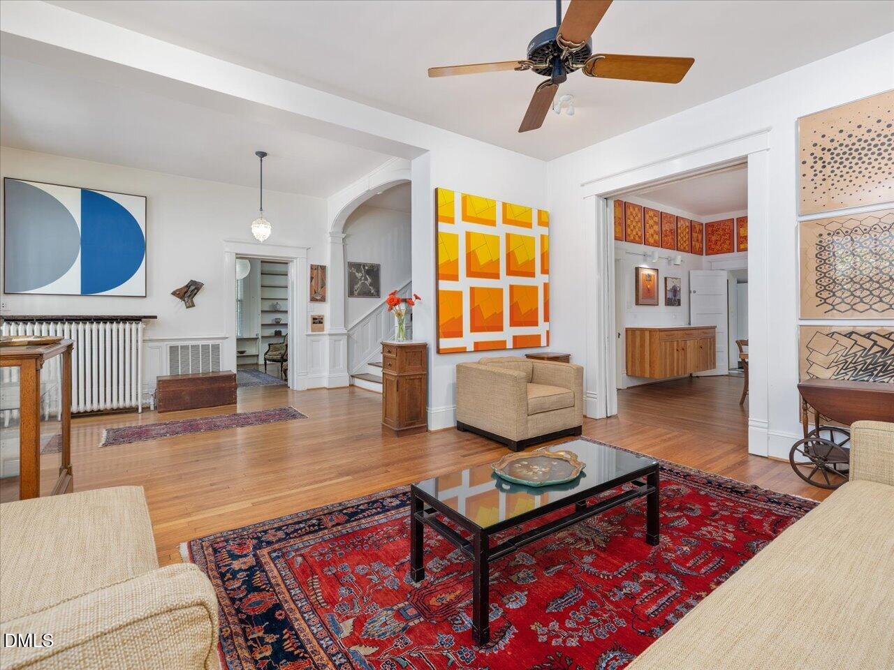 215 Hillcrest Road Raleigh, NC 27605 - Photo 29 of 97 a living room with furniture and a window