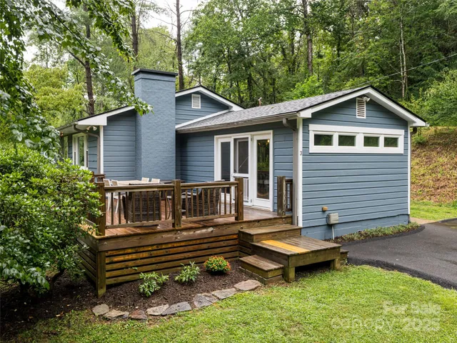 a house view with a garden space