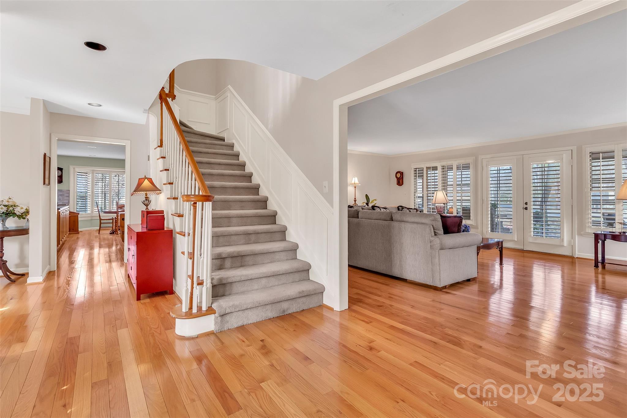 3 Lake Ridge Road Clover, SC 29710 - Photo 3 of 41 a view of a living room and entryway with wooden floor