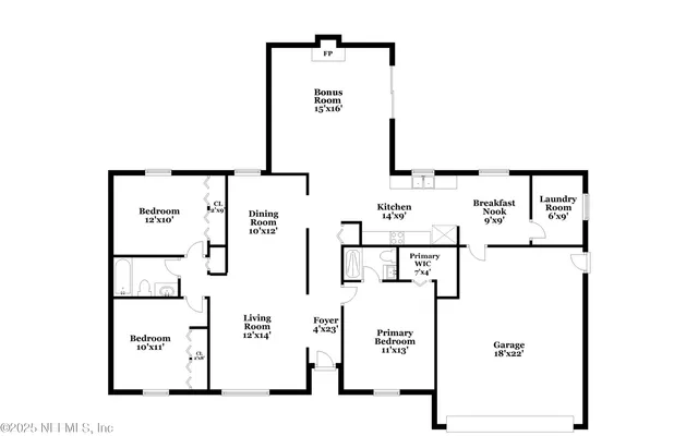 a picture of a floor plan