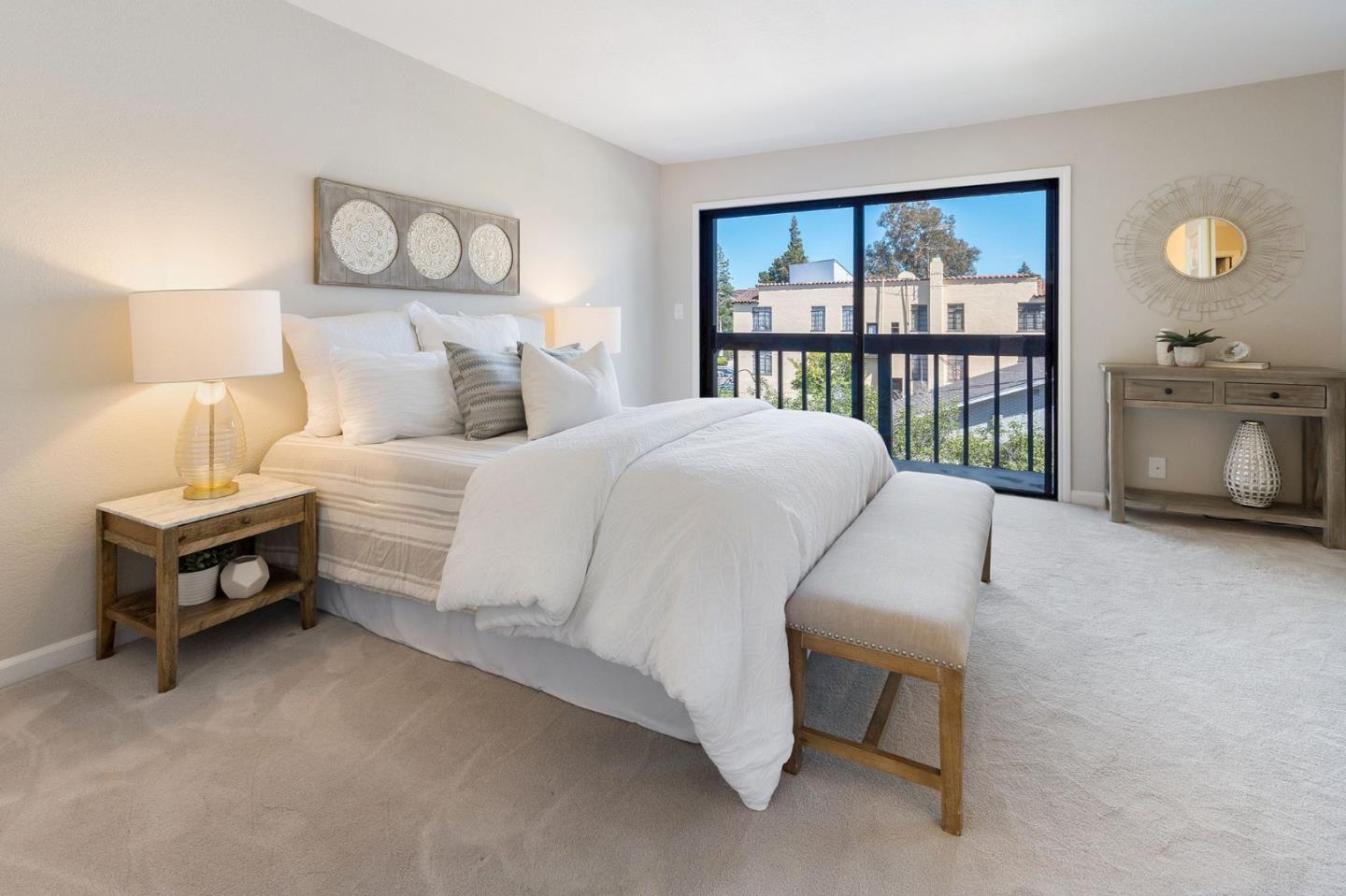 33 Park Road, Unit 13 Burlingame, CA 94010 - Photo 24 of 43 a bedroom with a bed and a window
