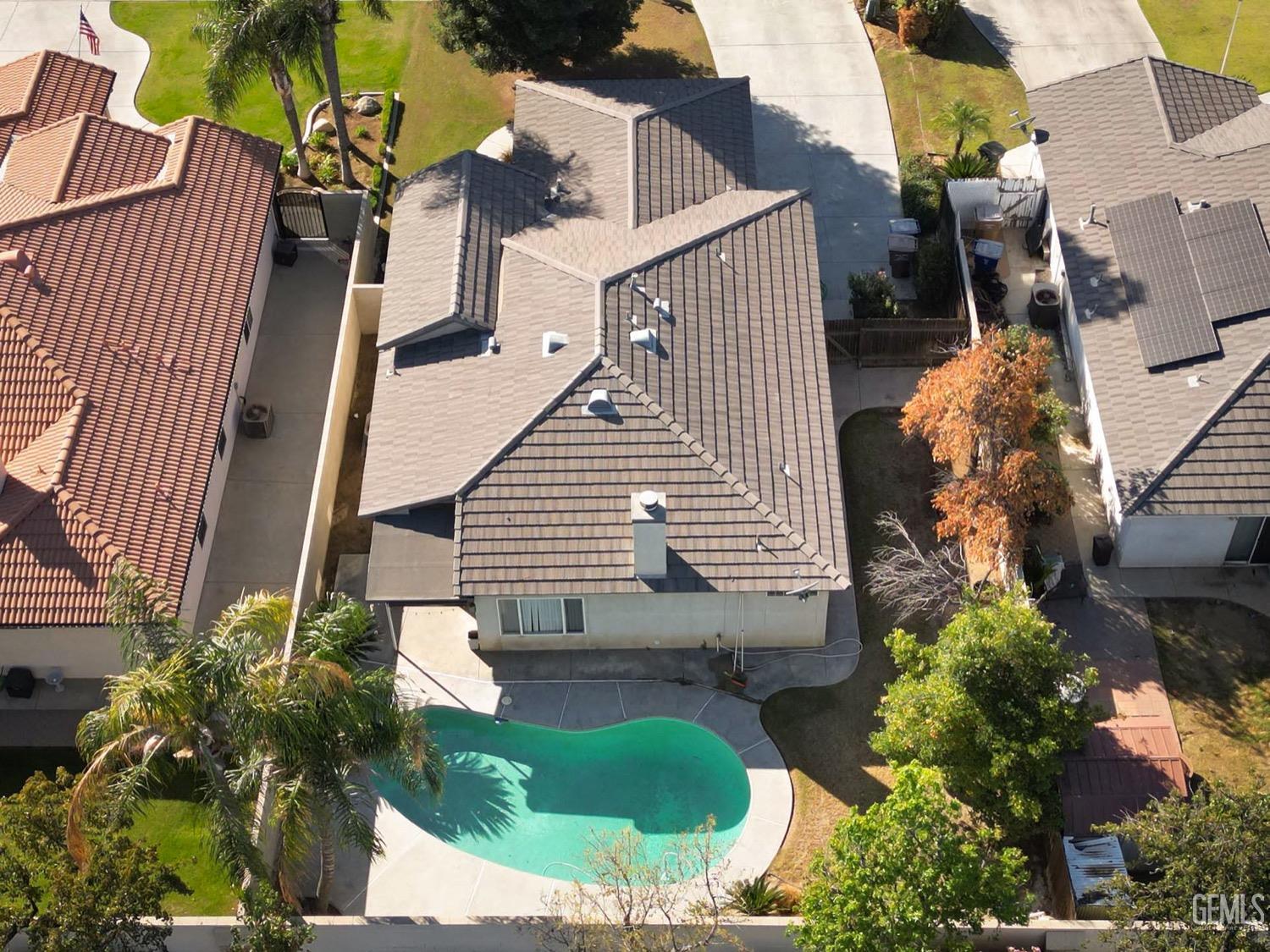 Undisclosed Address Bakersfield, CA 93312 - Photo 35 of 38 an aerial view of a house