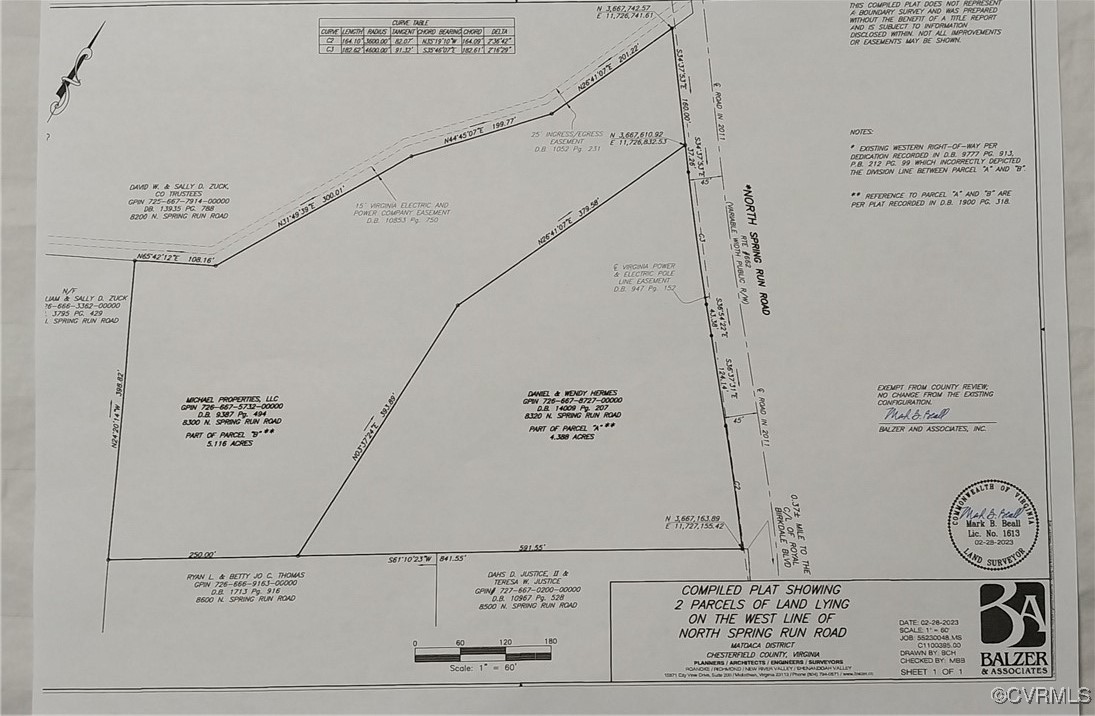 8300 North Spring Run Road Chesterfield, VA 23832 - Photo 1 of 1 Plat Map