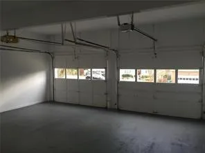 a view of a garage