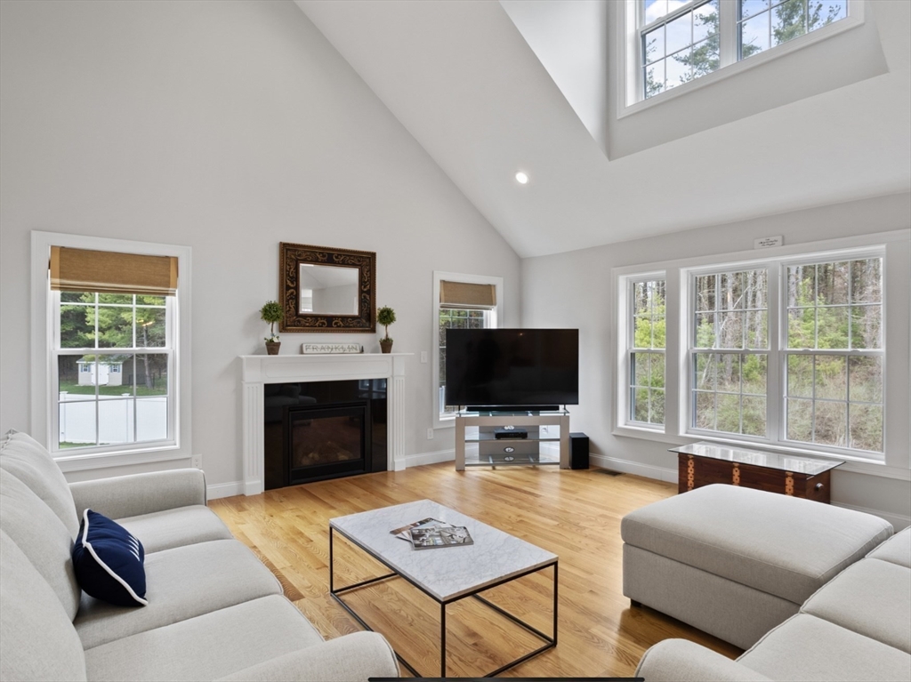3 Pond Circle Pepperell, MA 01463 - Photo 16 of 33 a living room with furniture a fireplace and a flat screen tv