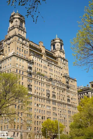 a front view of a multi story building