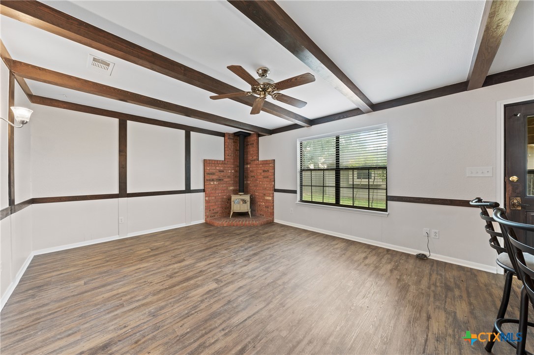 1903 North Harding Avenue Cameron, TX 76520 - Photo 15 of 44 Living Area 2: Original Wooden Beams